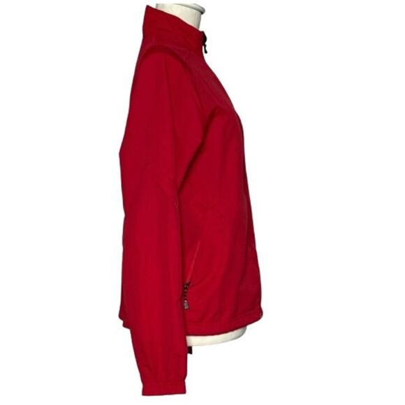 Brooks Women's Running Jacket - Red Windbreaker with Reflective Stripes - Size M - Picture 3 of 8